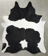 Black and White XX-Large Brazilian Cowhide Rug 8'7"H x 7'3"W #A53846 by Hudson Hides