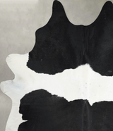Black and White XX-Large Brazilian Cowhide Rug 8'7"H x 7'3"W #A53846 by Hudson Hides