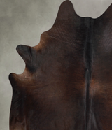 Chocolate XX-Large Brazilian Cowhide Rug 8'5"H x 7'7"W #A53849 by Hudson Hides