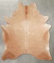 Solid Brown X-Large Brazilian Cowhide Rug 7'8"H x 6'2"W #A53853 by Hudson Hides