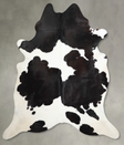 Black and White XX-Large Brazilian Cowhide Rug 7'9"H x 7'3"W #A53857 by Hudson Hides