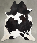 Black and White XX-Large Brazilian Cowhide Rug 7'9"H x 7'3"W #A53857 by Hudson Hides