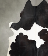 Black and White XX-Large Brazilian Cowhide Rug 7'9"H x 7'3"W #A53857 by Hudson Hides