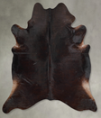 Dark Brindle X-Large Brazilian Cowhide Rug 7'4"H x 6'8"W #A53861 by Hudson Hides