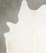 Beige and White XX-Large Brazilian Cowhide Rug 8'5"H x 6'10"W #A53862 by Hudson Hides