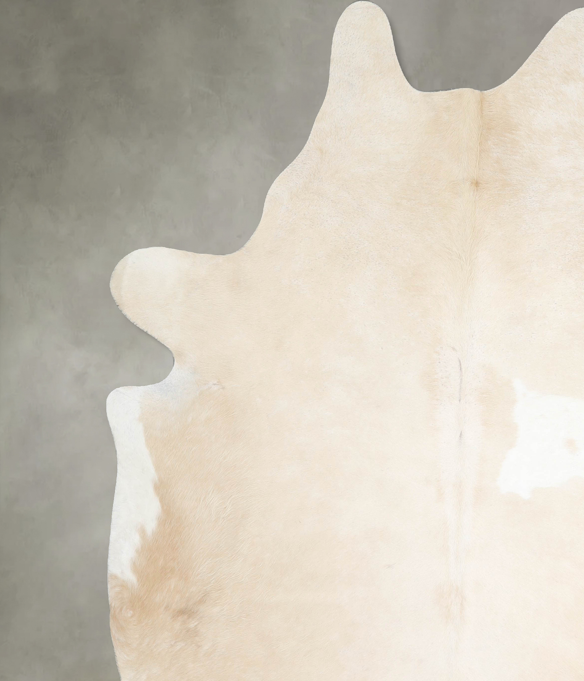 Beige and White XX-Large Brazilian Cowhide Rug 8'0"H x 7'3"W #A53863 by Hudson Hides