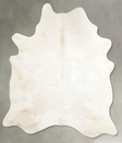 Ivory with Beige X-Large Brazilian Cowhide Rug 7'3"H x 6'2"W #A53864 by Hudson Hides