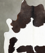 Chocolate and White X-Large Brazilian Cowhide Rug 7'2"H x 6'6"W #A53865 by Hudson Hides