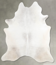 Light Grey X-Large Brazilian Cowhide Rug 7'5"H x 6'2"W #A53868 by Hudson Hides