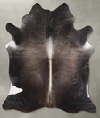 Dark Grey X-Large Brazilian Cowhide Rug 7'1"H x 6'2"W #A53872 by Hudson Hides