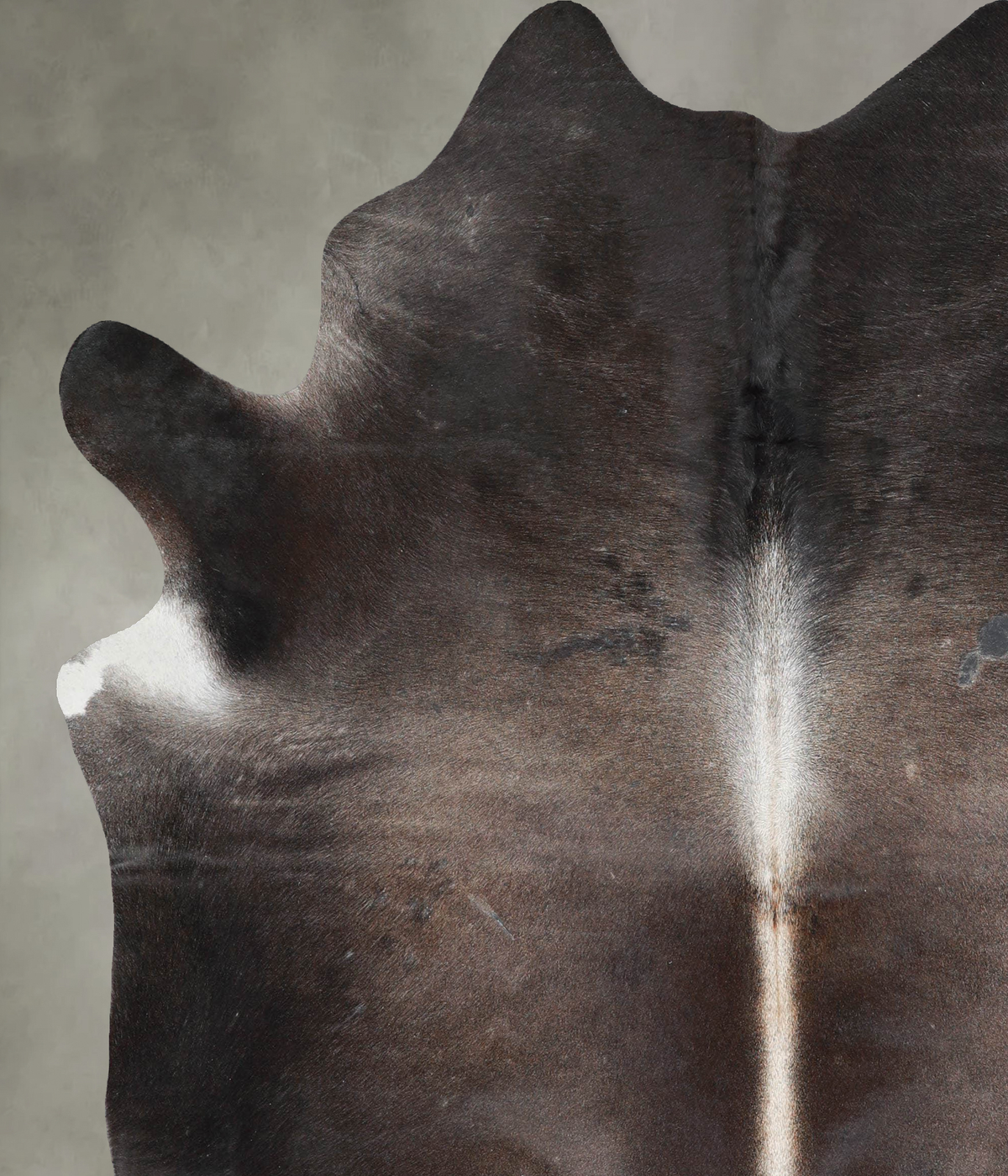 Dark Grey X-Large Brazilian Cowhide Rug 7'1"H x 6'2"W #A53872 by Hudson Hides