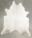 Ivory with Beige XX-Large Brazilian Cowhide Rug 7'11"H x 7'1"W #A53873 by Hudson Hides