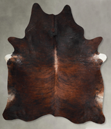 Dark Brindle XX-Large Brazilian Cowhide Rug 8'3"H x 6'9"W #A53875 by Hudson Hides