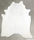 Light Grey XX-Large Brazilian Cowhide Rug 7'8"H x 6'7"W #A53876 by Hudson Hides
