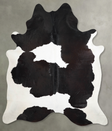 Black and White XX-Large Brazilian Cowhide Rug 8'3"H x 6'11"W #A53880 by Hudson Hides