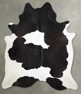 Black and White XX-Large Brazilian Cowhide Rug 8'3"H x 6'11"W #A53880 by Hudson Hides
