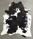 Chocolate and White X-Large Brazilian Cowhide Rug 7'4"H x 6'4"W #A53881 by Hudson Hides