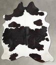Black and White X-Large Brazilian Cowhide Rug 7'2"H x 5'11"W #A53882 by Hudson Hides