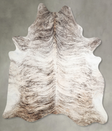 Light Brindle XX-Large Brazilian Cowhide Rug 8'1"H x 6'8"W #A53883 by Hudson Hides