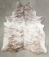 Light Brindle XX-Large Brazilian Cowhide Rug 8'1"H x 6'8"W #A53883 by Hudson Hides