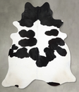 Black and White XX-Large Brazilian Cowhide Rug 7'10"H x 6'11"W #A53884 by Hudson Hides