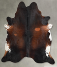 Warm Caramel XX-Large Brazilian Cowhide Rug 8'1"H x 7'8"W #A53886 by Hudson Hides