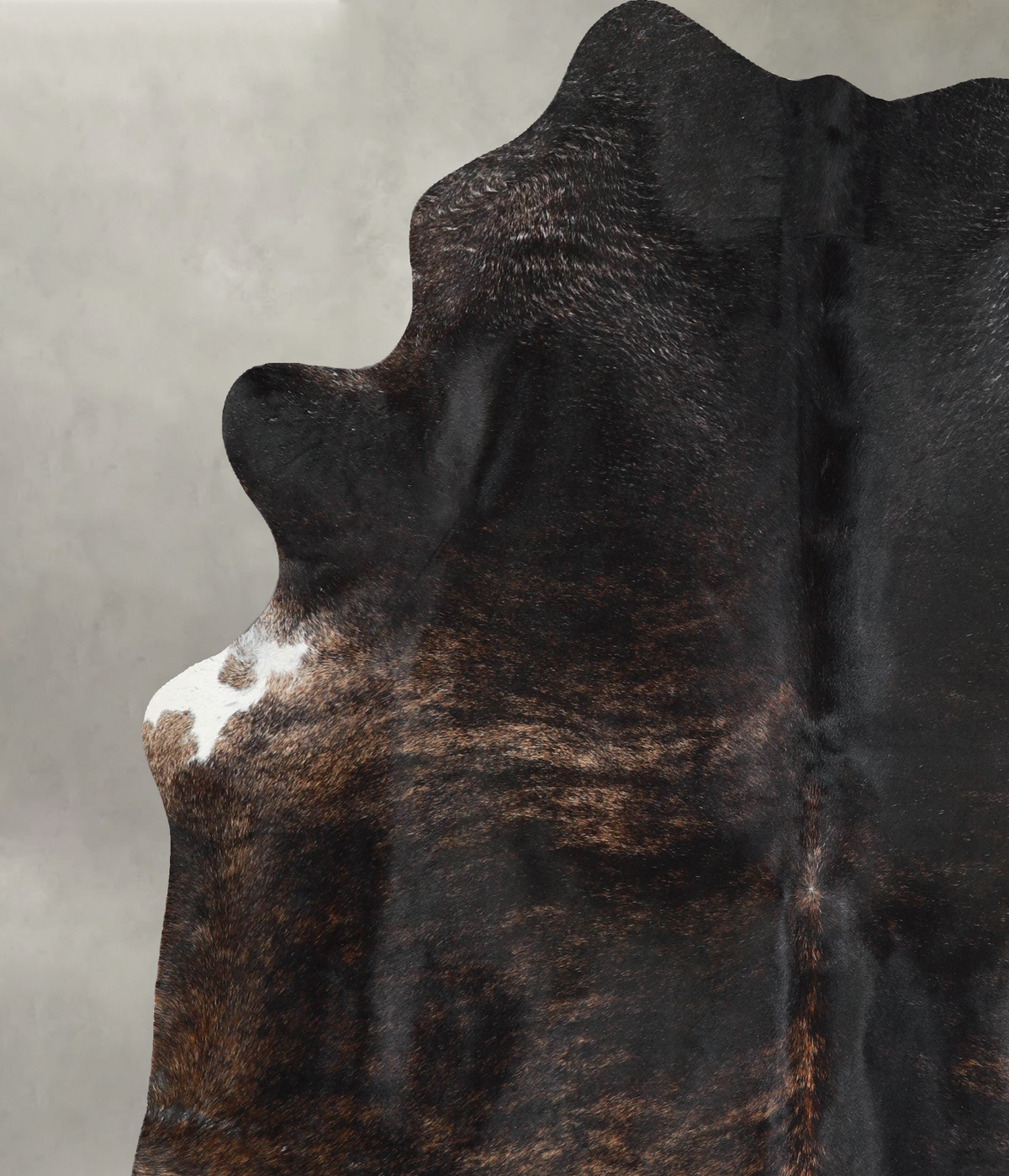 Dark Brindle X-Large Brazilian Cowhide Rug 7'4"H x 6'6"W #A53887 by Hudson Hides