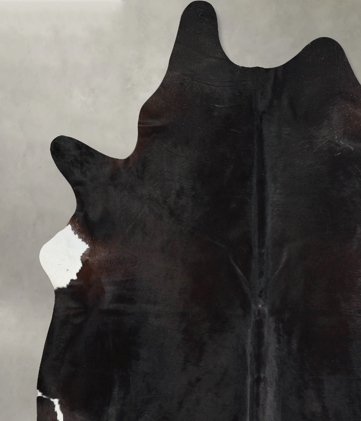 Solid Black XX-Large Brazilian Cowhide Rug 8'7"H x 7'5"W #A53888 by Hudson Hides