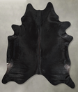 Solid Black XX-Large Brazilian Cowhide Rug 8'2"H x 7'0"W #A53889 by Hudson Hides
