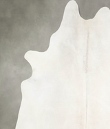 Ivory with Beige XX-Large Brazilian Cowhide Rug 7'10"H x 7'2"W #A53895 by Hudson Hides