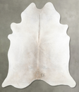 Grey with Beige X-Large Brazilian Cowhide Rug 7'6"H x 6'6"W #A53899 by Hudson Hides