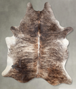 Light Brindle X-Large Brazilian Cowhide Rug 7'9"H x 6'5"W #A53907 by Hudson Hides
