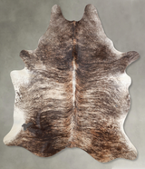 Light Brindle X-Large Brazilian Cowhide Rug 7'9"H x 6'5"W #A53907 by Hudson Hides