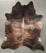 Dark Brindle XX-Large Brazilian Cowhide Rug 8'3"H x 6'10"W #A53909 by Hudson Hides