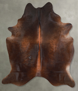 Chocolate X-Large Brazilian Cowhide Rug 7'9"H x 6'2"W #A53912 by Hudson Hides