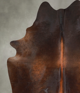 Chocolate X-Large Brazilian Cowhide Rug 7'9"H x 6'2"W #A53912 by Hudson Hides