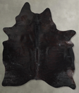 Solid Black X-Large Brazilian Cowhide Rug 7'11"H x 5'8"W #A53915 by Hudson Hides