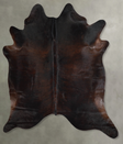 Dark Brindle X-Large Brazilian Cowhide Rug 7'2"H x 6'5"W #A53924 by Hudson Hides