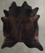 Dark Brindle X-Large Brazilian Cowhide Rug 7'2"H x 6'5"W #A53924 by Hudson Hides