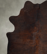 Dark Brindle X-Large Brazilian Cowhide Rug 7'2"H x 6'7"W #A53931 by Hudson Hides