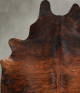 Dark Brindle X-Large Brazilian Cowhide Rug 7'5"H x 6'2"W #A53934 by Hudson Hides