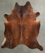 Warm Caramel XX-Large Brazilian Cowhide Rug 8'3"H x 7'3"W #A53935 by Hudson Hides