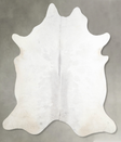 Light Grey XX-Large Brazilian Cowhide Rug 7'10"H x 7'2"W #A53936 by Hudson Hides