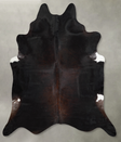 Chocolate XX-Large Brazilian Cowhide Rug 7'7"H x 7'3"W #A53940 by Hudson Hides