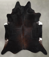 Chocolate XX-Large Brazilian Cowhide Rug 7'7"H x 7'3"W #A53940 by Hudson Hides