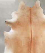 Beige XX-Large Brazilian Cowhide Rug 8'8"H x 7'7"W #A53949 by Hudson Hides