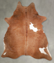 Brown and White Regular X-Large Brazilian Cowhide Rug 7'10"H x 6'3"W #A53952 by Hudson Hides