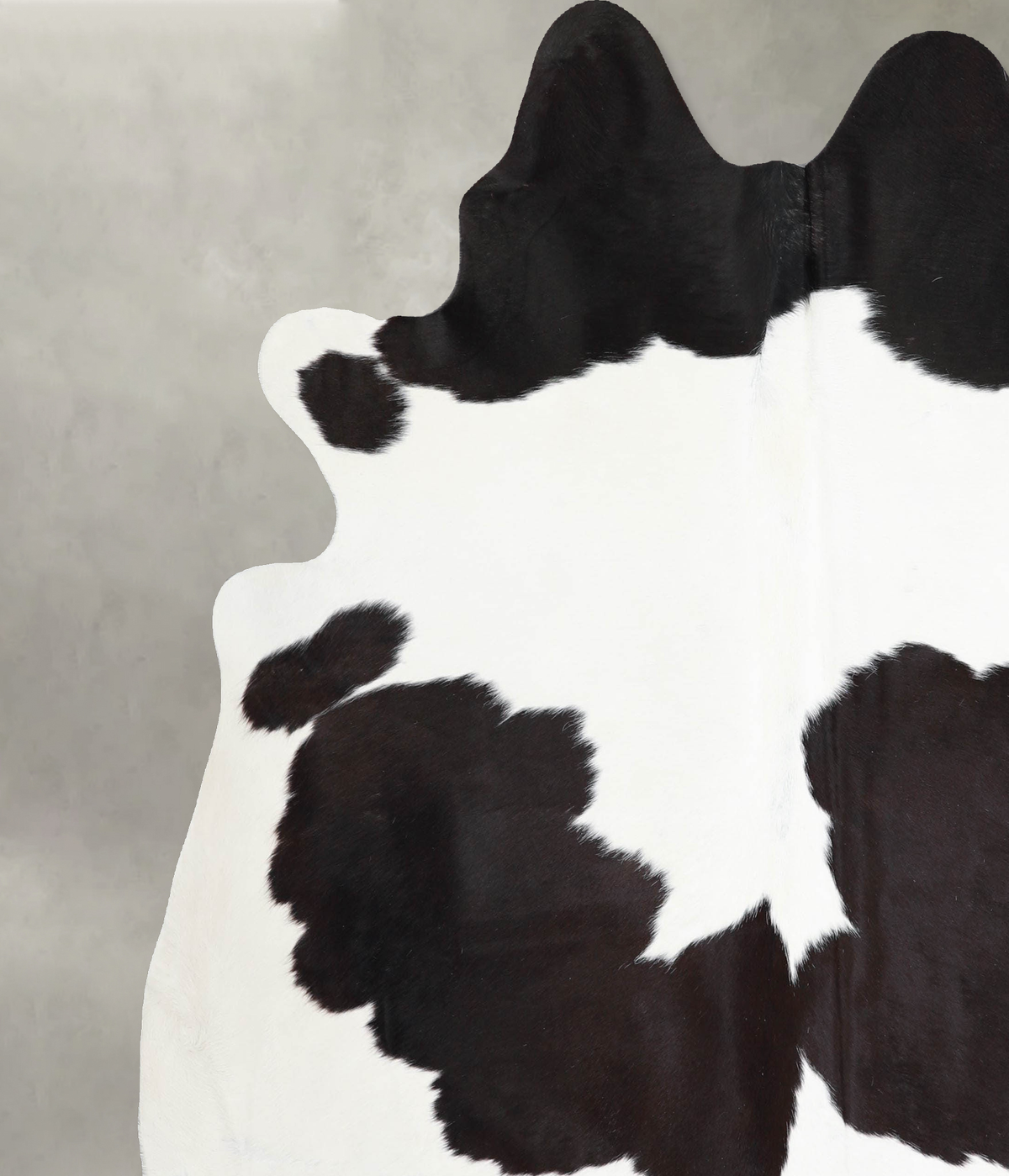 Black and White X-Large Brazilian Cowhide Rug 7'2"H x 6'9"W #A53959 by Hudson Hides