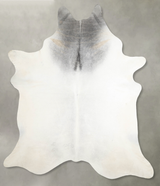 Grey with Beige XX-Large Brazilian Cowhide Rug 9'0"H x 7'6"W #A53960 by Hudson Hides