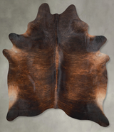 Dark Brindle XX-Large Brazilian Cowhide Rug 7'10"H x 6'8"W #A53961 by Hudson Hides